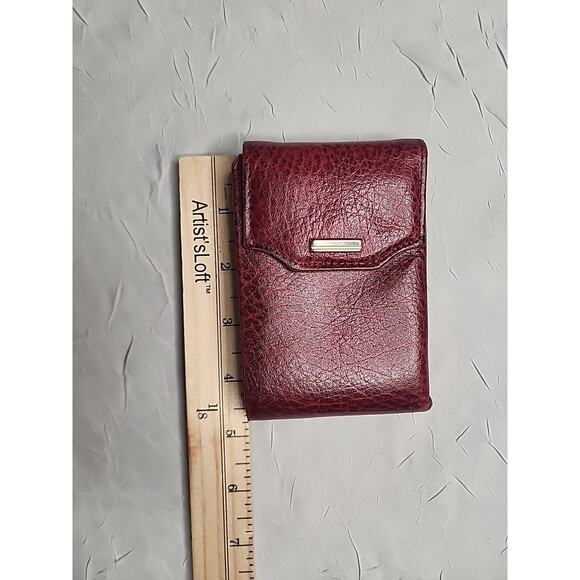 Buxton Convertible Billfold Wallet Leather Bifold Red - Picture 3 of 8